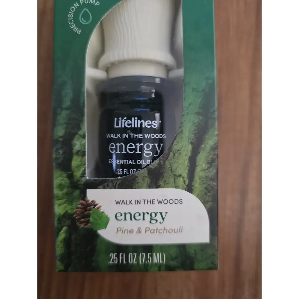 Lifelines Essential Oil Blend ENERGY Walk In The Woods .25 oz New